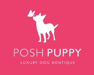 Posh Puppy辣妹小狗宠物标志