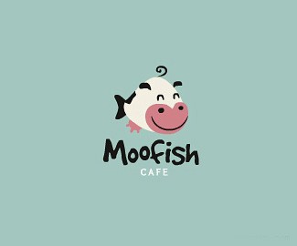 moofish咖啡厅标志