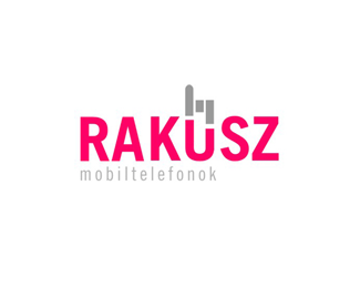 Rakusz手机零售连锁标志