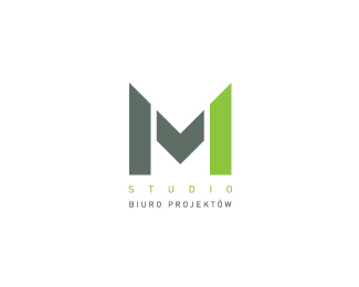 M Studio建筑设计公司标志