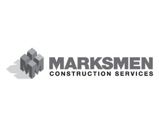 Marksmen房地产建筑公司标志