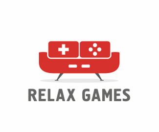 Relax Games轻松游戏卡通logo设计欣赏